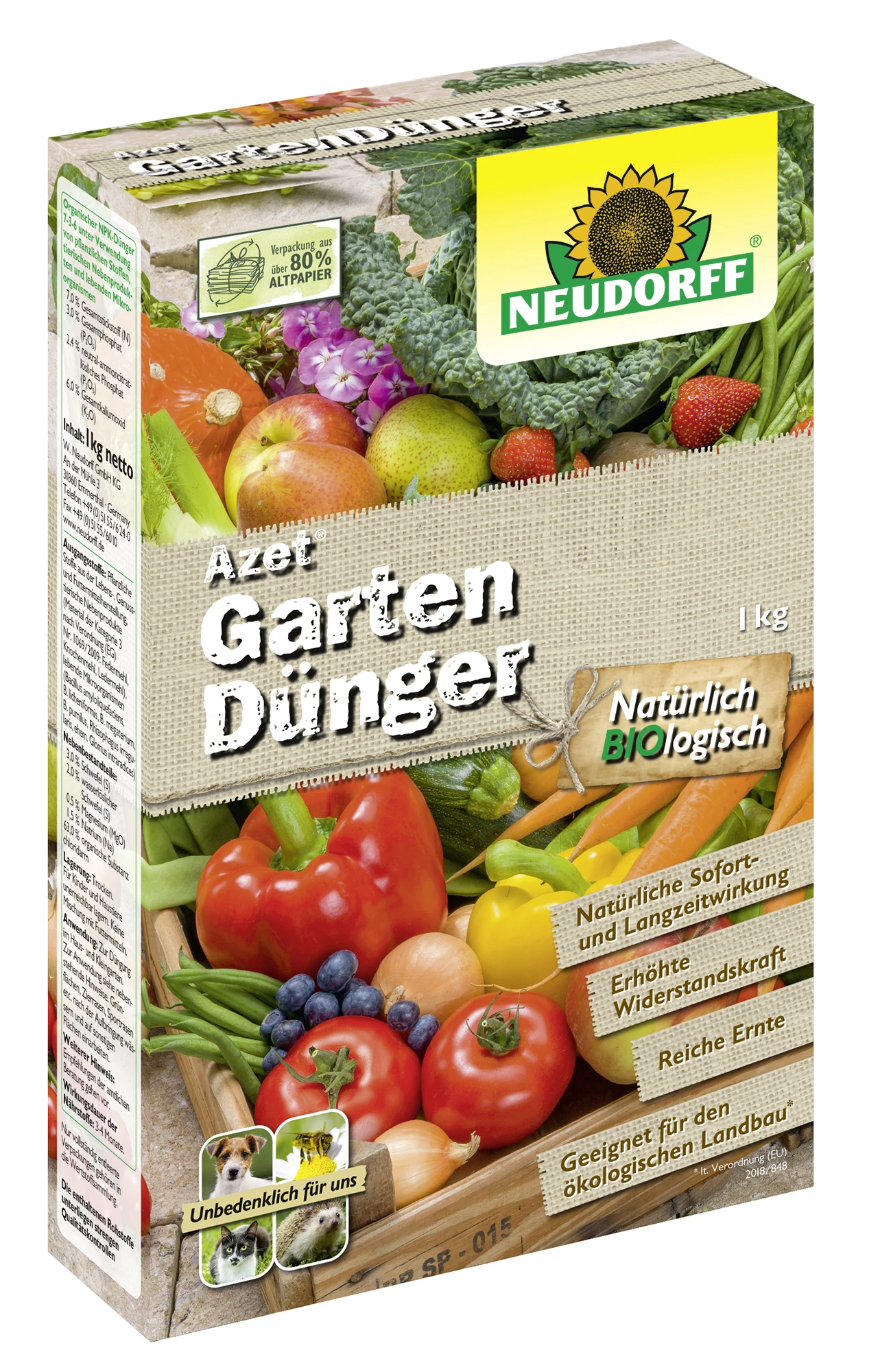Azet GartenDünger (1 Kg) | Dünger Von Neudorff 3 Azet GartenDünger (1 Kg) | Dünger Von Neudorff