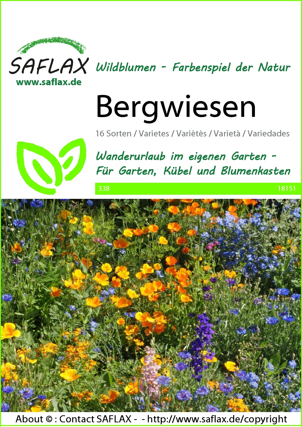 Bergwiesen | Wildblumensamen Von Saflax 4 Bergwiesen | Wildblumensamen Von Saflax - Image 2