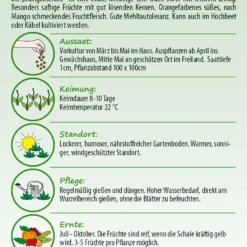 Melone Mangomel F1 | Melonensamen Von Samen Pfann