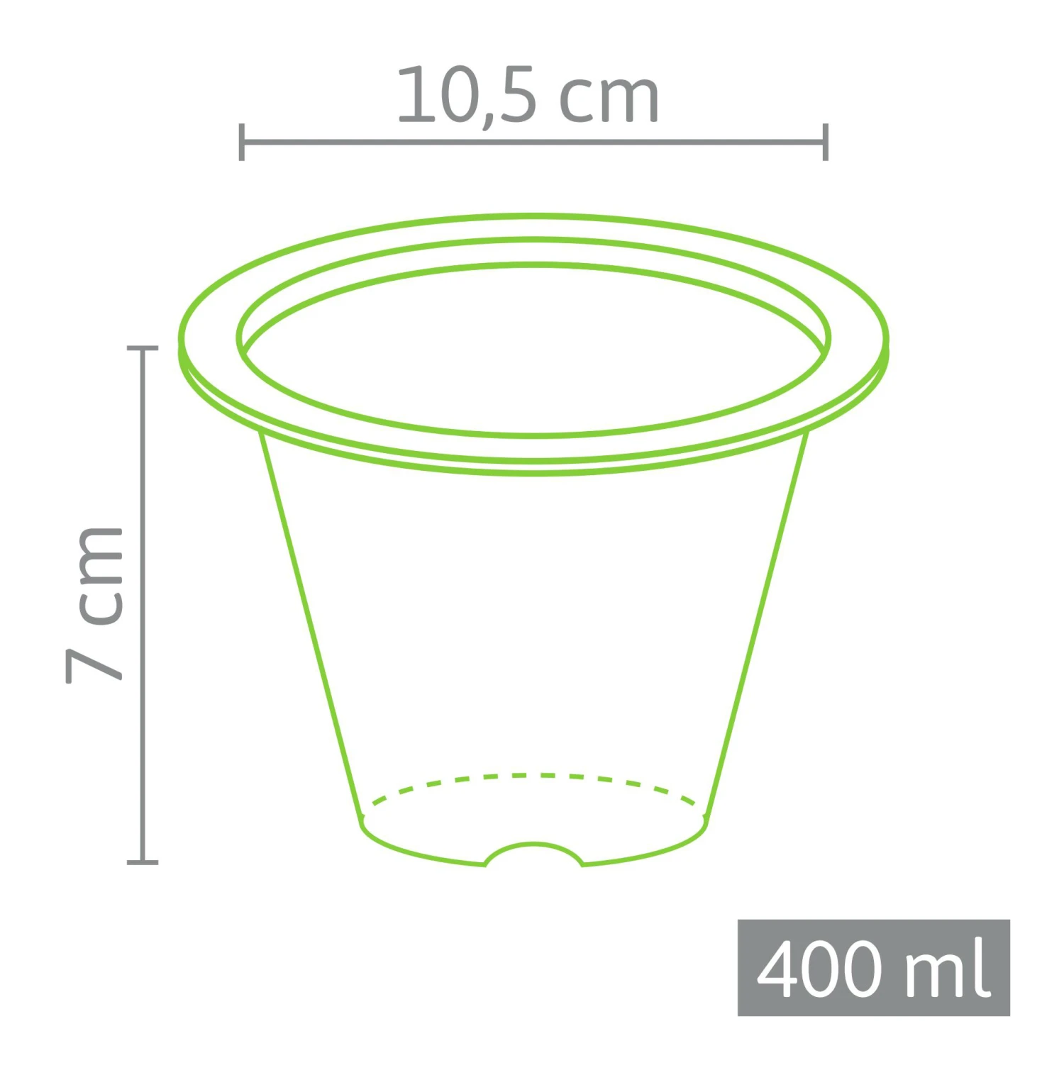 7 X 10,5 Cm Anzuchttopf NT Rund (800 Stück) | Anzuchttöpfe Von Fertil 4 7 X 10,5 Cm Anzuchttopf NT Rund (800 Stück) | Anzuchttöpfe Von Fertil - Image 2