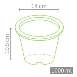 10,5 X 14 Cm Anzuchttopf NT Rund (484 Stück) | Anzuchttöpfe Von Fertil -Günstiges Blattiva Geschäft 548141 10 5 x 14 cm Anzuchttoepfe rund 484 Stueck 593 C 2