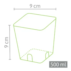 9 X 9 Cm Anzuchttopf Quadratisch (740 Stück) | Anzuchttöpfe Von Fertil