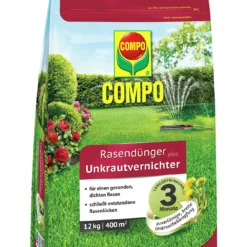 Rasendünger Plus Unkrautvernichter (12 Kg) | Dünger Von COMPO