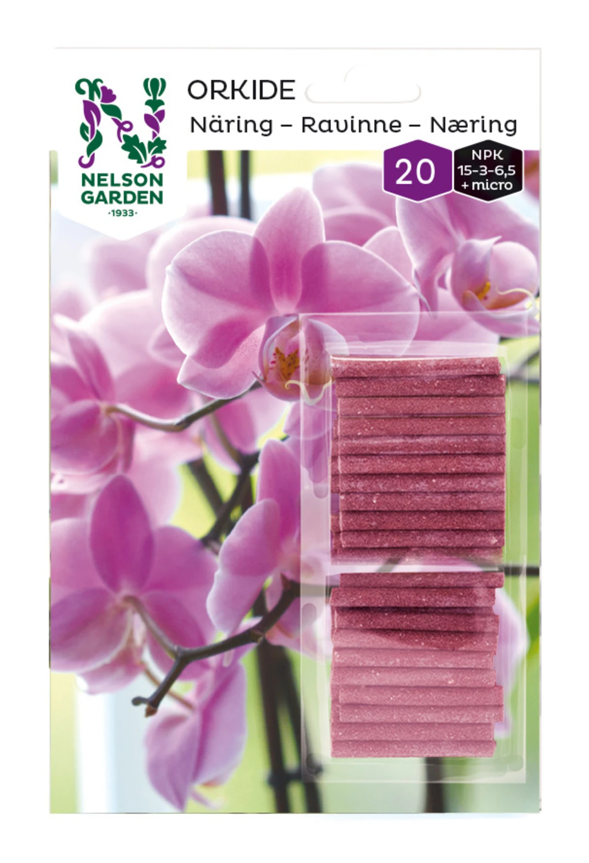 Dünger-Stäbchen Orchideen (20 Stück) | Dünger Von Nelson Garden 3 Dünger-Stäbchen Orchideen (20 Stück) | Dünger Von Nelson Garden