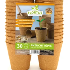 8 Cm Anzuchttopf Rund Auf Holzfaser Basis | Anzuchttöpfe Von FLORTUS -Günstiges Blattiva Geschäft 552303 8 cm Anzuchttopf rund auf Holzfaser Basis 30 Stueck 2000 0595 0