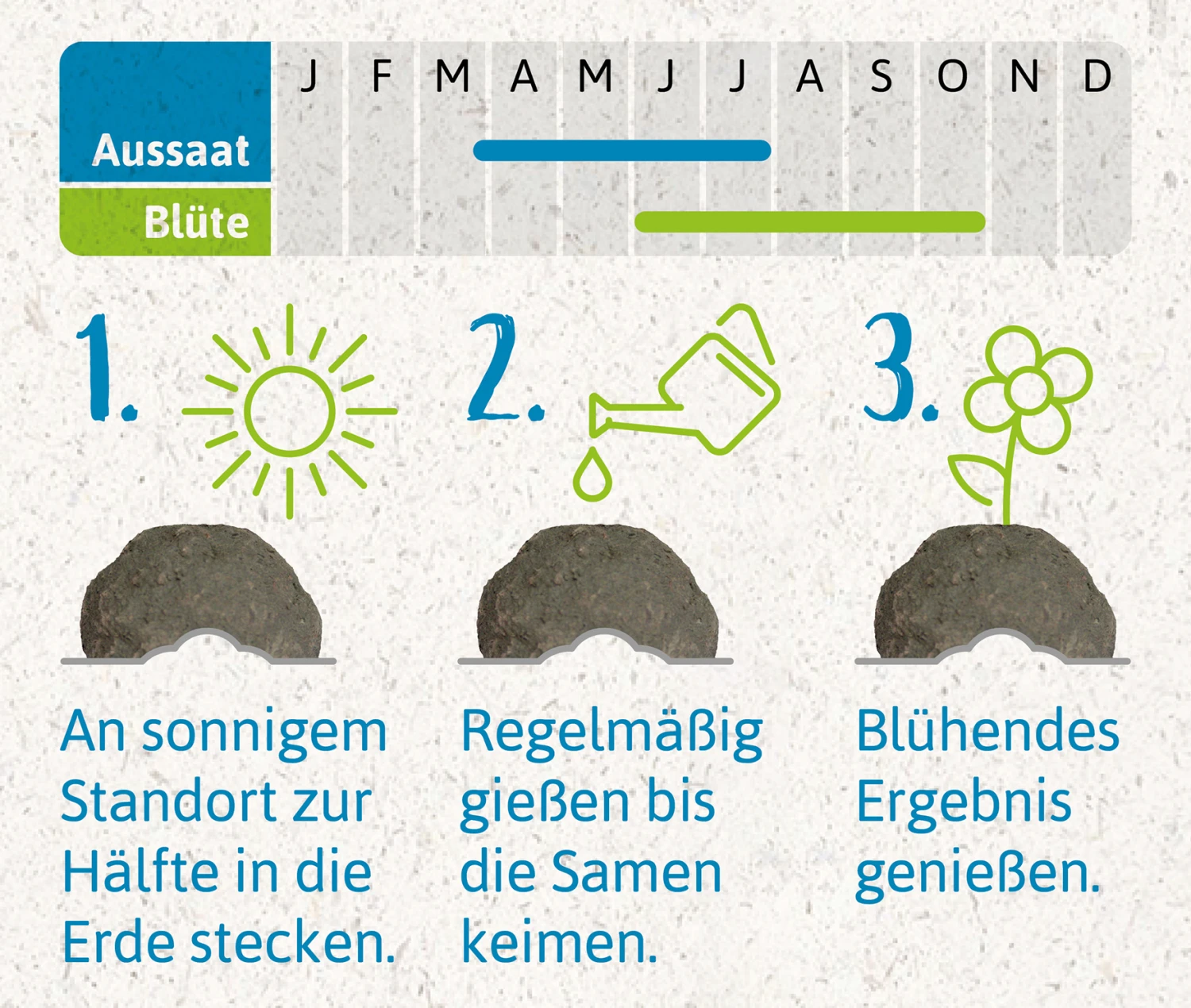 Samenbomben Urlaub Auf Balkonien (6 Stück) | Blumensamenmischung Von FLORTUS 8 Samenbomben Urlaub Auf Balkonien (6 Stück) | Blumensamenmischung Von FLORTUS - Image 6